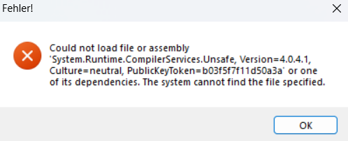 PowerBuilder .NET assembly – problem with newer RestSharp dll > Version 106